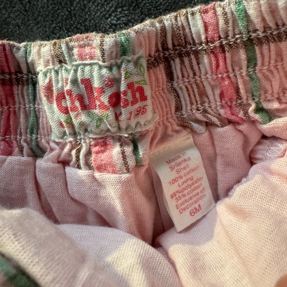 EUC OshKosh B'gosh Plaid Skirt w/ Built-in Bloomers Sz 6 mos - Picture 2 of 4